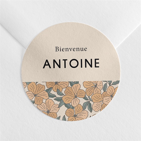 Sticker naissance tendre love