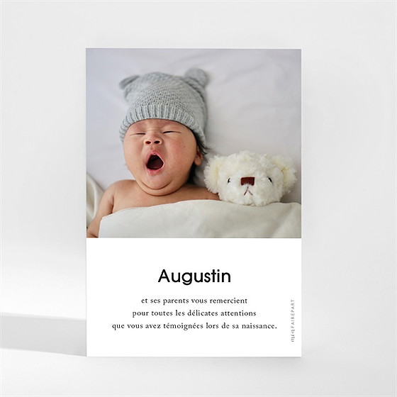 Remerciement naissance notre petit bijou