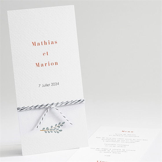 Menu mariage fusion