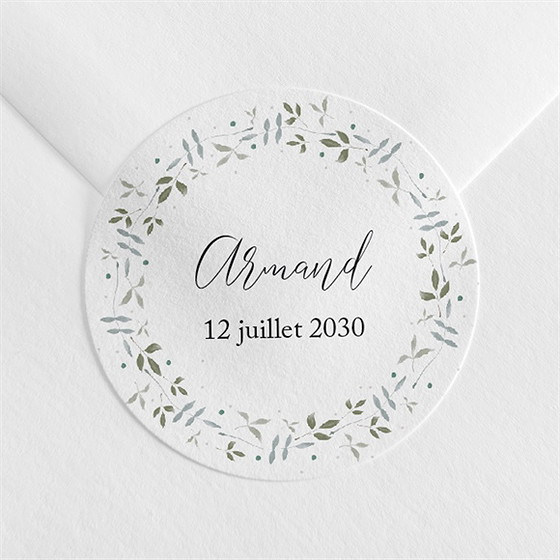 Sticker naissance doux message