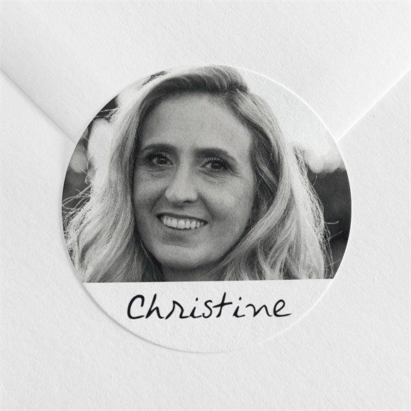 Stickers décès Souvenir portrait réf.N360545