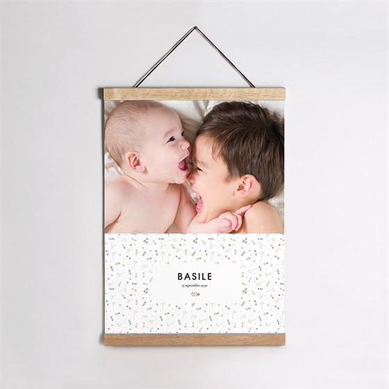 Affiche naissance petit chouchou