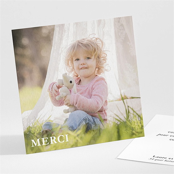 Remerciement baptême symbole de foi