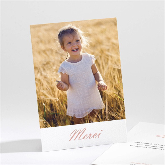 Remerciement baptême Un Jour Merveilleux réf.N211425