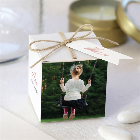 Boîte de dragées baptême Un Jour Merveilleux réf.N340421