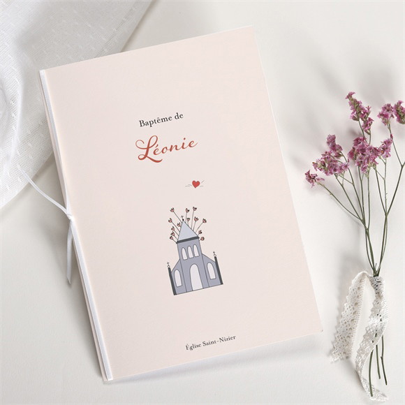Livret de messe baptême Lovely Vintage réf.N491311