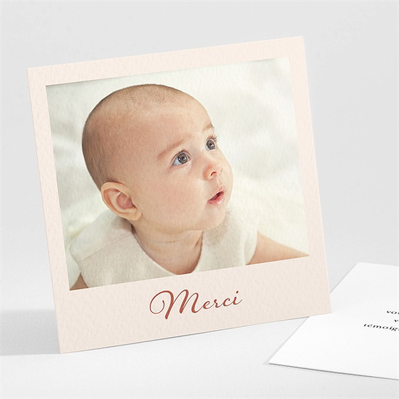 Remerciement baptême lovely vintage