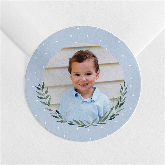 Sticker communion doux flocons