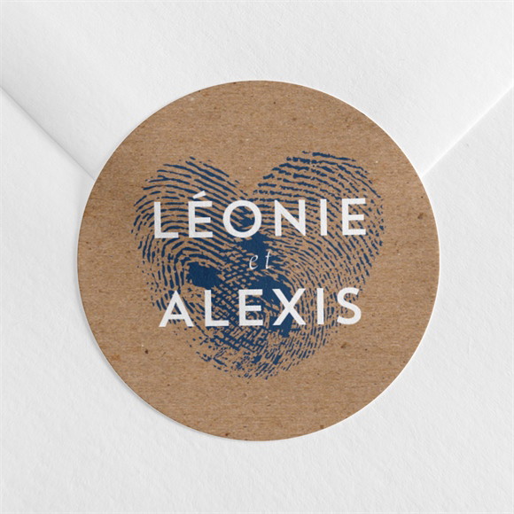 Sticker mariage Uniques Empreintes réf.N360640