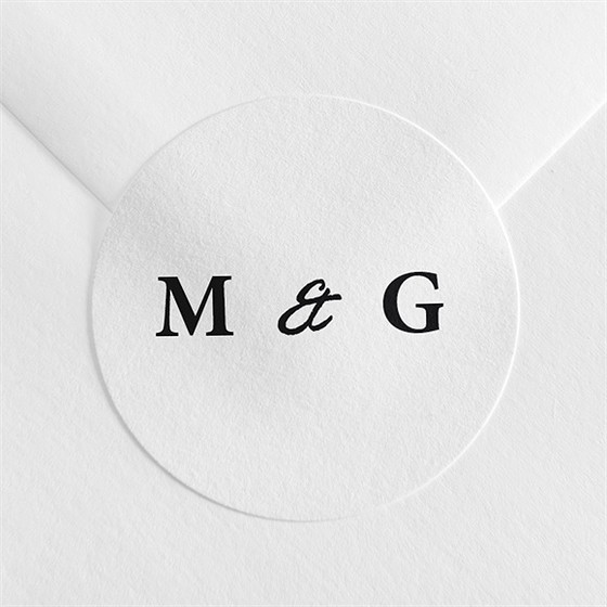 Sticker mariage epuré