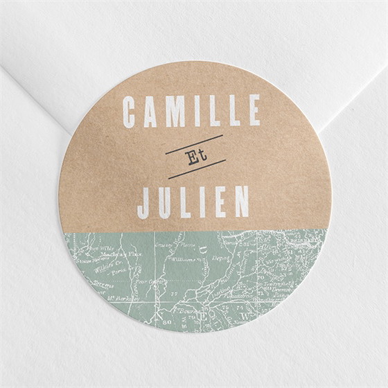 Sticker mariage voyage voyage