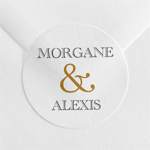 Sticker mariage Lettre moderne réf.N360656