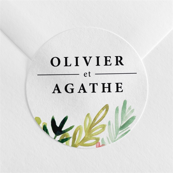 Sticker mariage Fraîcheur champêtre réf.N360666