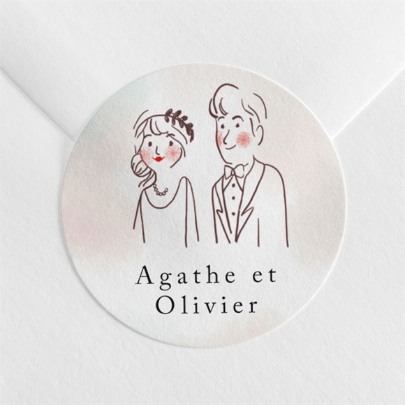 Sticker mariage Décalés réf.N360668