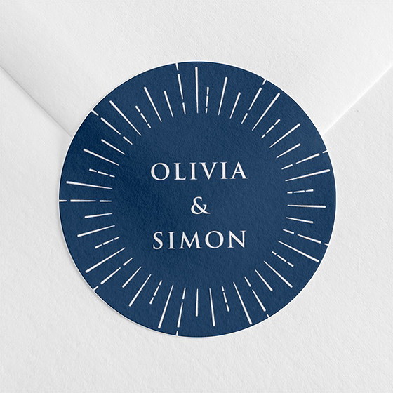 Sticker mariage notre astre