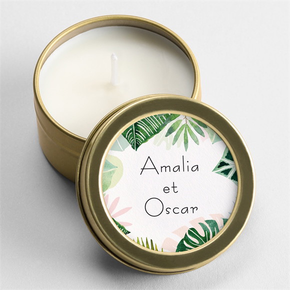 Bougie mariage Belle Jungle réf.N360675