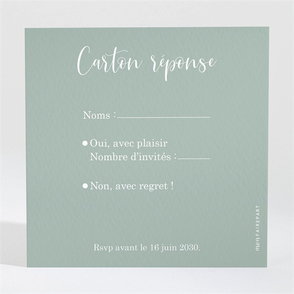 Carton réponse mariage A l'Unisson réf.N3001780