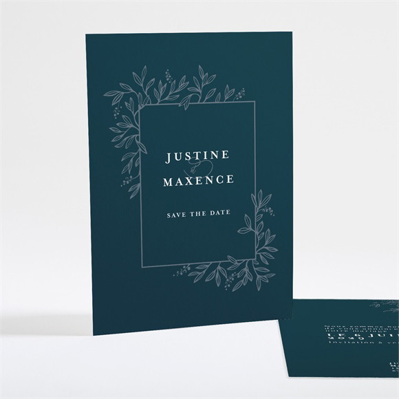 Save the Date mariage Bleu Royal réf.N25142