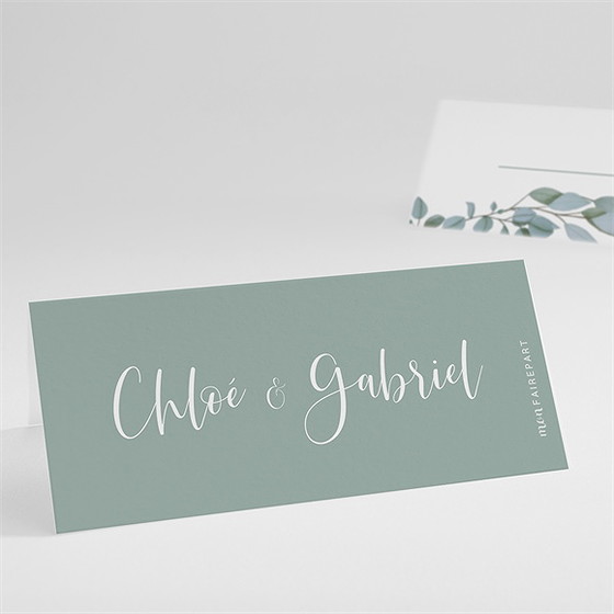 Marque-place mariage a l'unisson