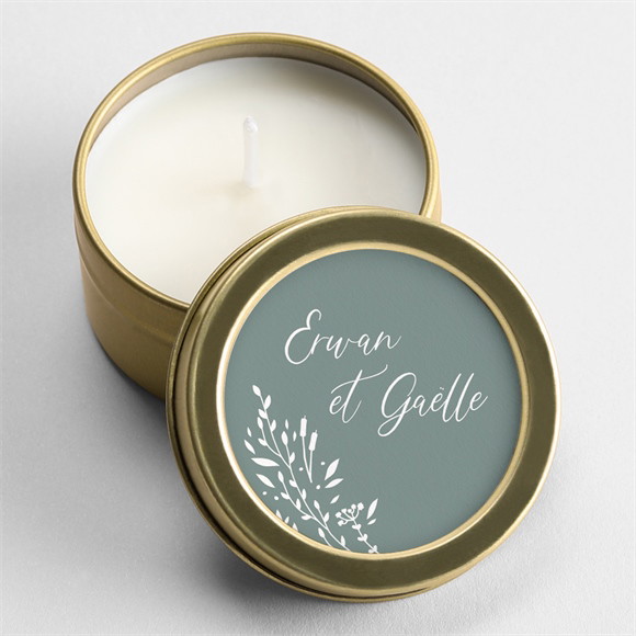 Bougie mariage Elégante Poésie réf.N360717