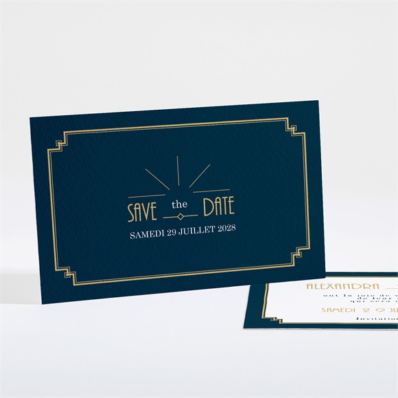 Save the Date mariage Art déco réf.N161193