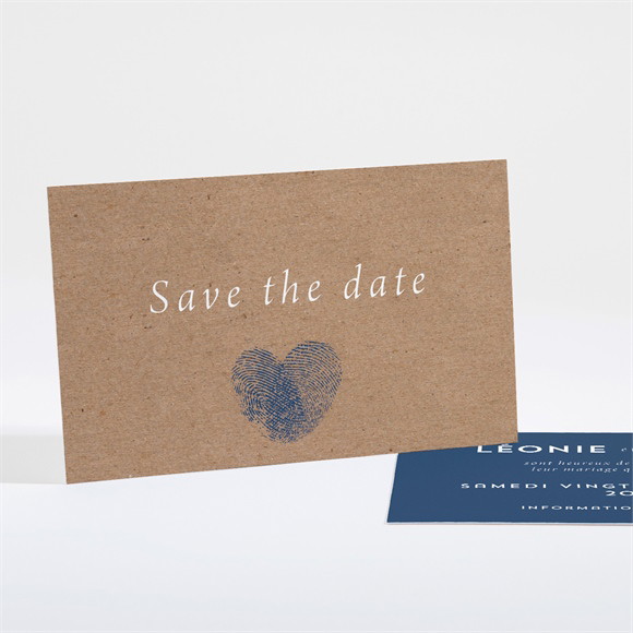 Save the Date mariage Uniques Empreintes réf.N161195