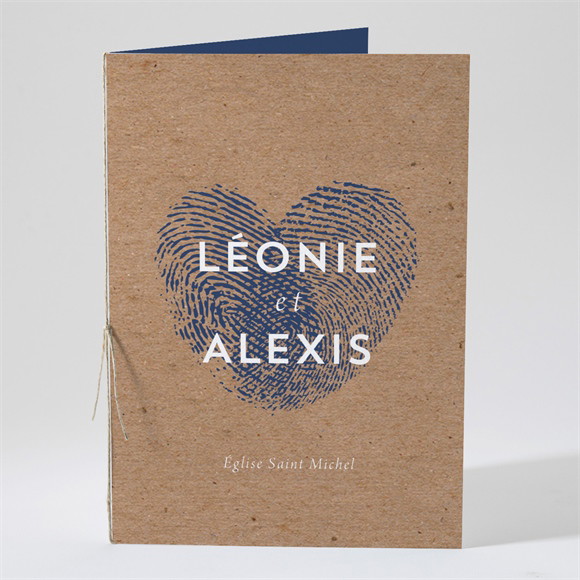 Livret de messe mariage Uniques Empreintes réf.N491267