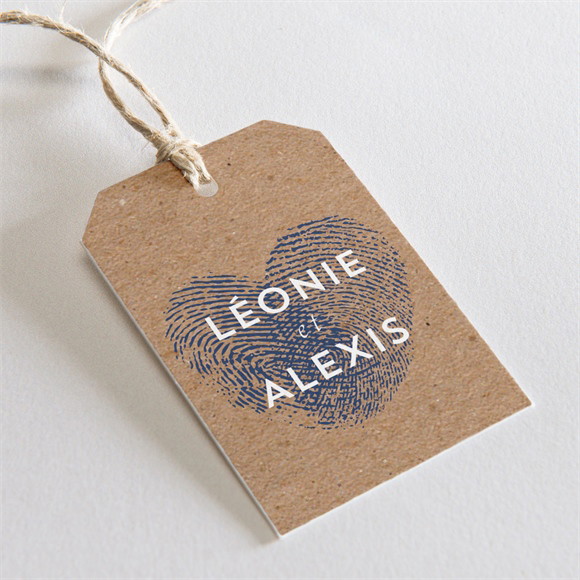 Etiquette mariage Uniques Empreintes réf.N291114