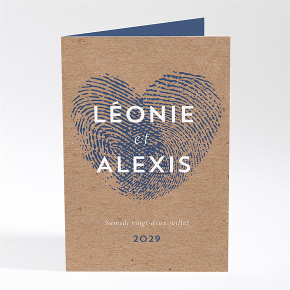 Menu mariage Uniques Empreintes réf.N401840