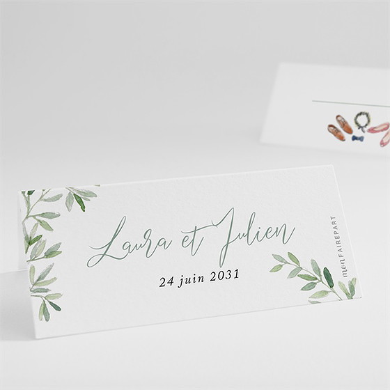 Marque-place mariage le fil de notre histoire