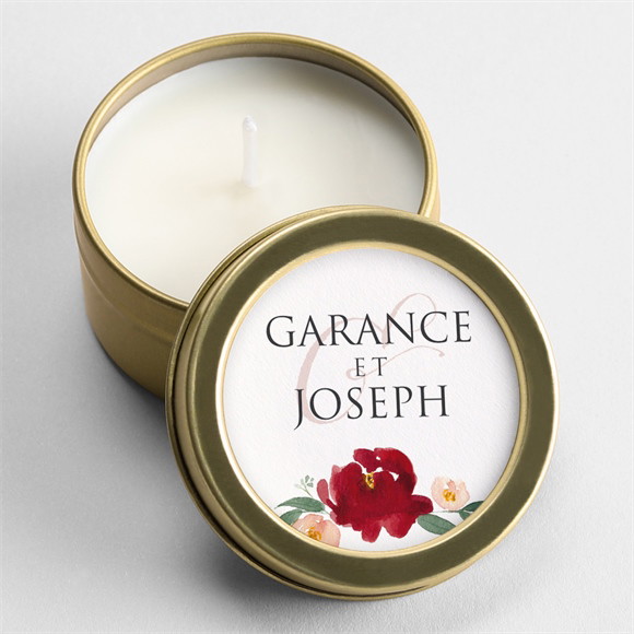 Bougie mariage Jolis coquelicots réf.N360736