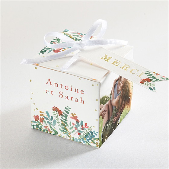 Boîte de dragées mariage notre promesse