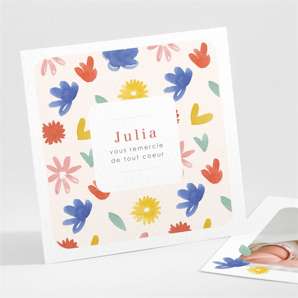 Remerciement naissance Nos beaux jours réf.N301335