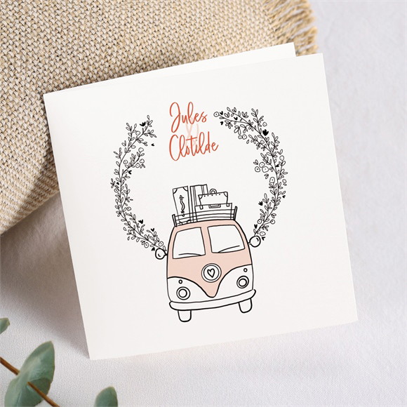 Faire-part mariage Champetre Van life réf.N451262