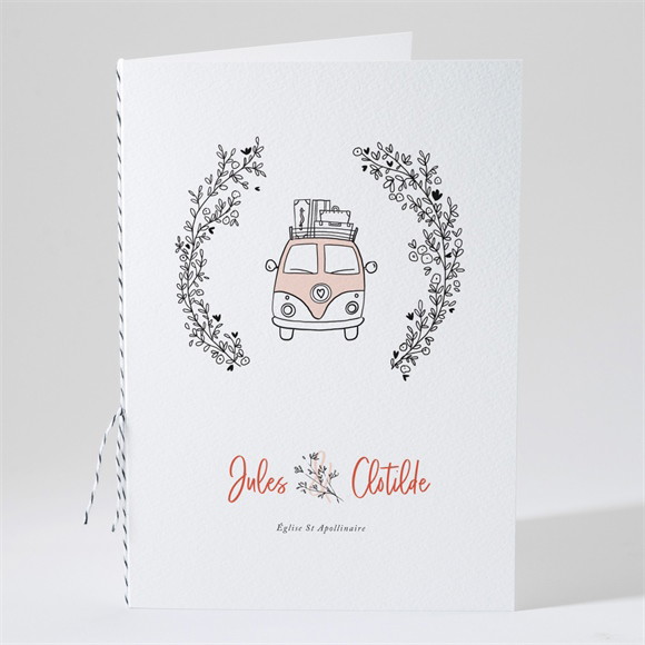 Livret de messe mariage Champetre Van life réf.N491292