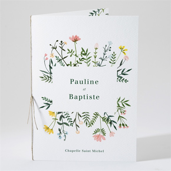 Livret de messe mariage Encadrés réf.N491319