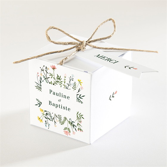 Boîte de dragées mariage encadrés