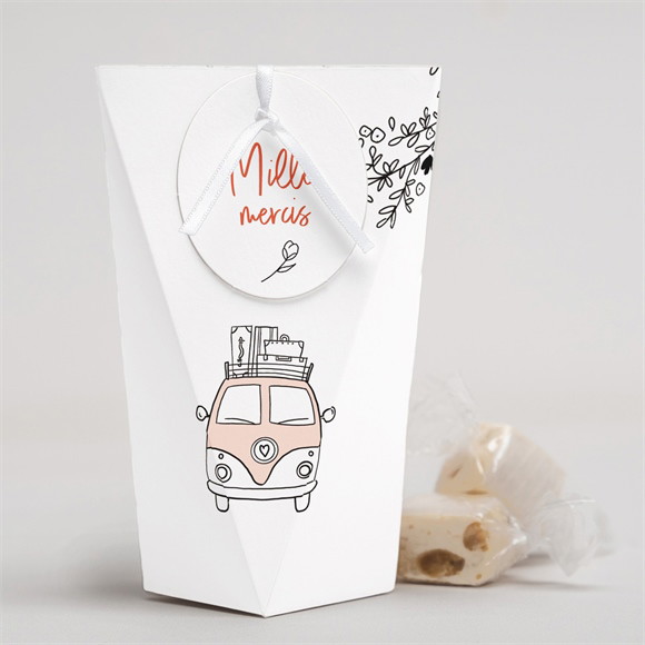 Boîte surprise mariage Champetre Van life réf.N52086