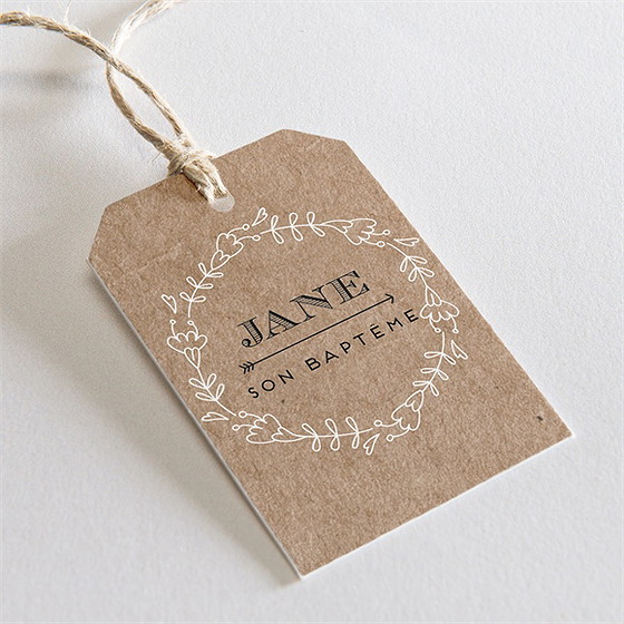 Etiquette baptême belle histoire sacrée