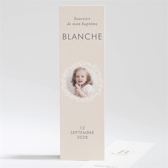 Signet baptême Initiales d'or réf.N201257