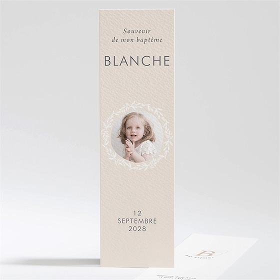 Signet baptême initiales d'or