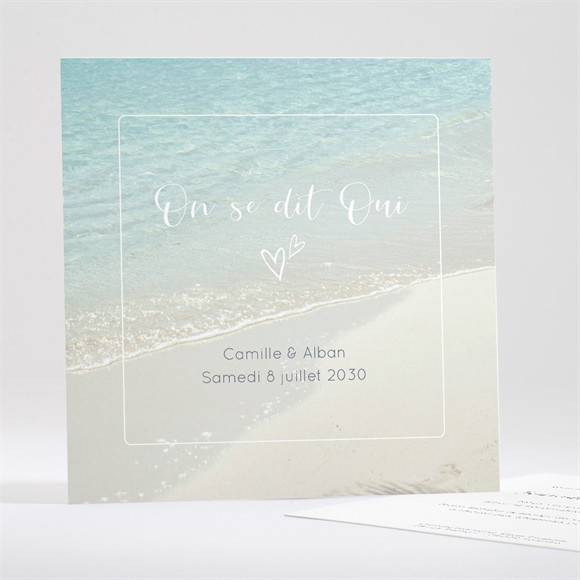 Faire-part mariage Paradis sur Plage réf.N351199
