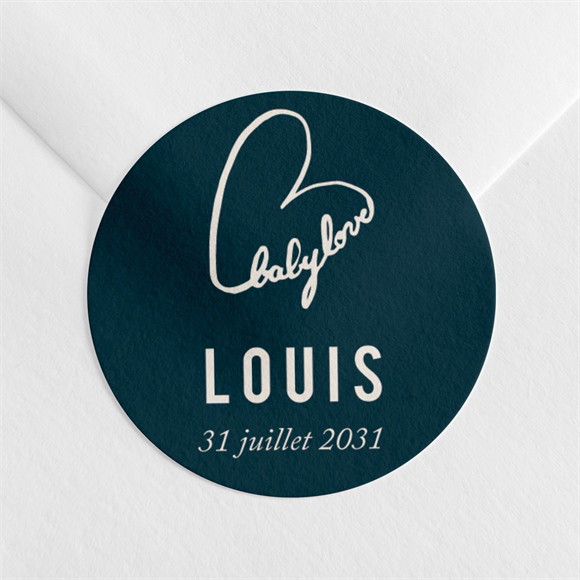 Sticker naissance Baby Love réf.N360751