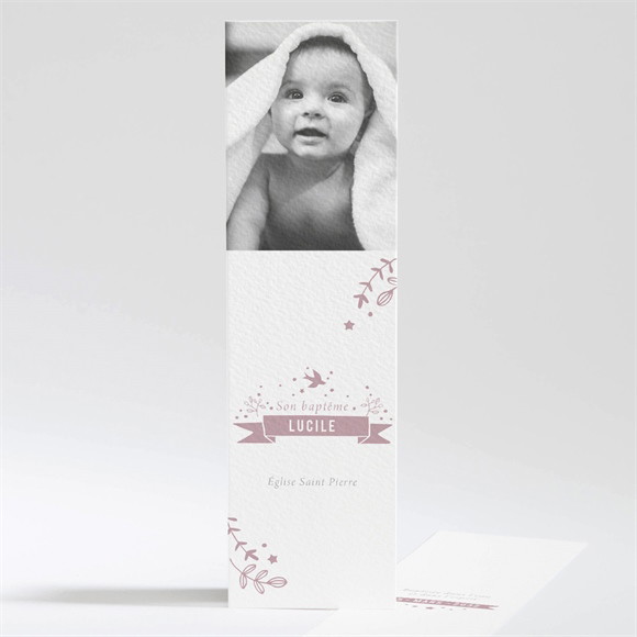 Signet baptême En beaux reliefs réf.N201266