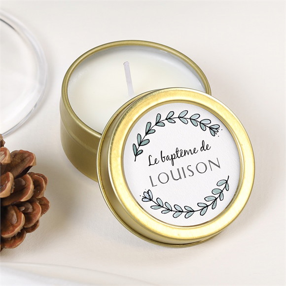 Bougie baptême Petit Programme réf.N360758