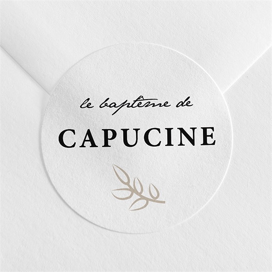Sticker baptême photos miniatures