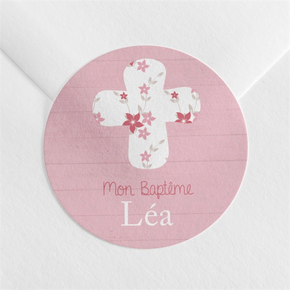 Sticker baptême Jolie composition réf.N360770
