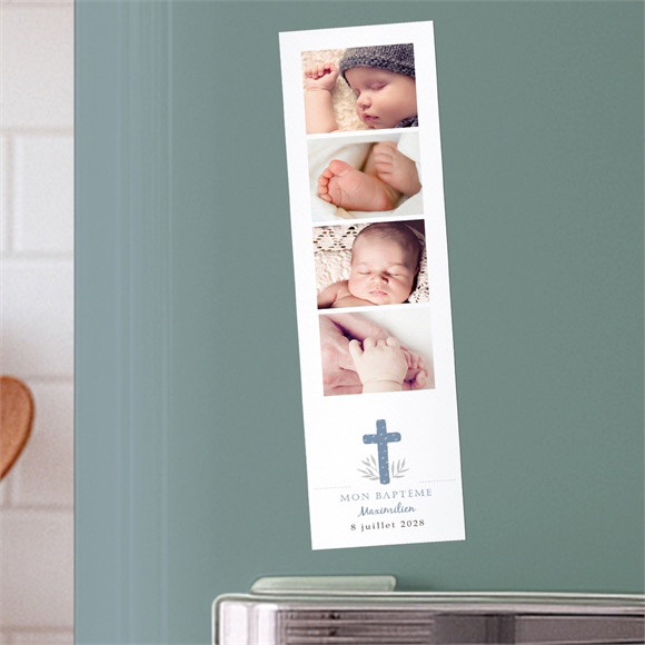 Signet baptême Mosaïque de photos Magnet réf.N200431