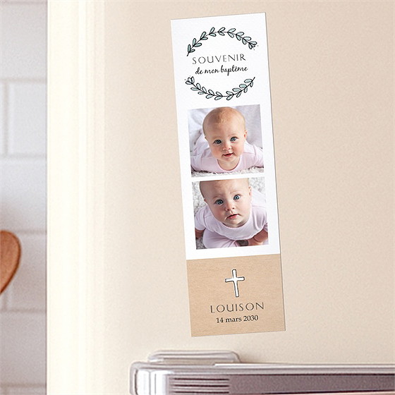 Signet baptême petit programme magnet