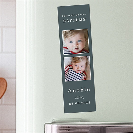 Signet baptême ichthus magnet